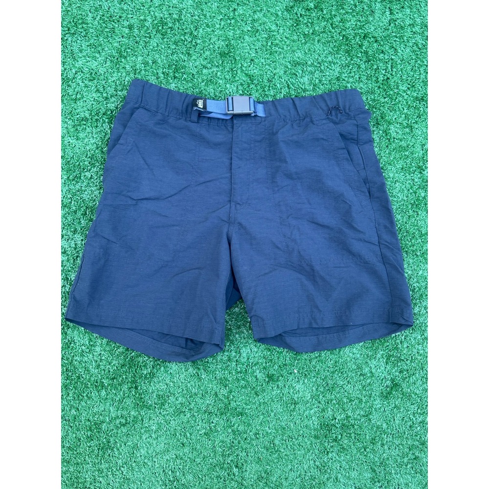 REI Co-op Mens Hiking Shorts Navy Blue Ripstop Belted Outdoor Cargo Trail 34